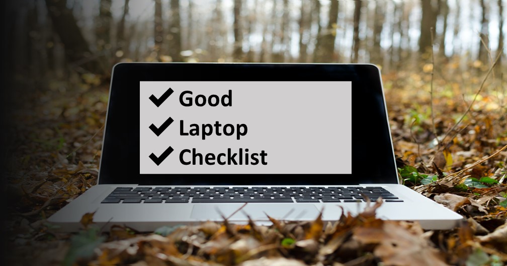 laptop checklist